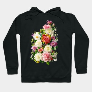 Elegant Rose Bouquet Hoodie